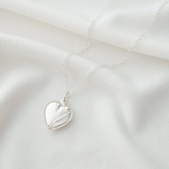 0.925 Sterling Silver Heart Necklace (Calan)