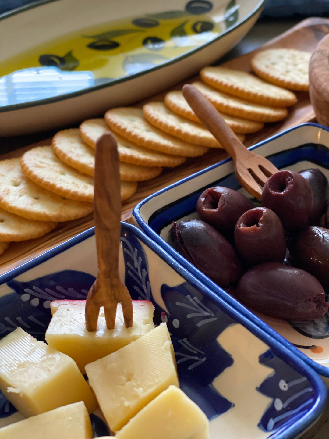 Olive Wood Appetizer Fork (4 inch)